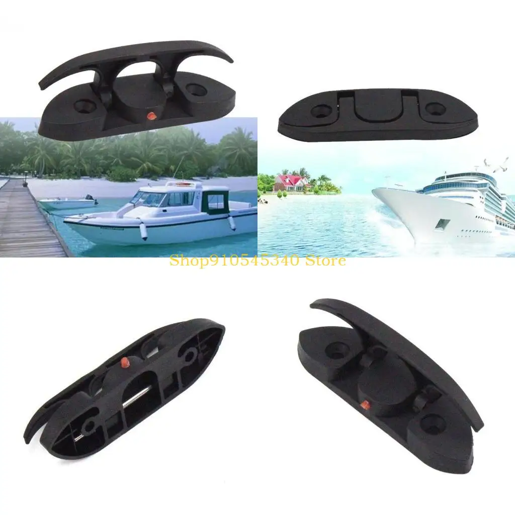 

U2JA Boat Folding Cleats Hook Nylon Marine Up Dock Mooring Deck Hardware Fitting