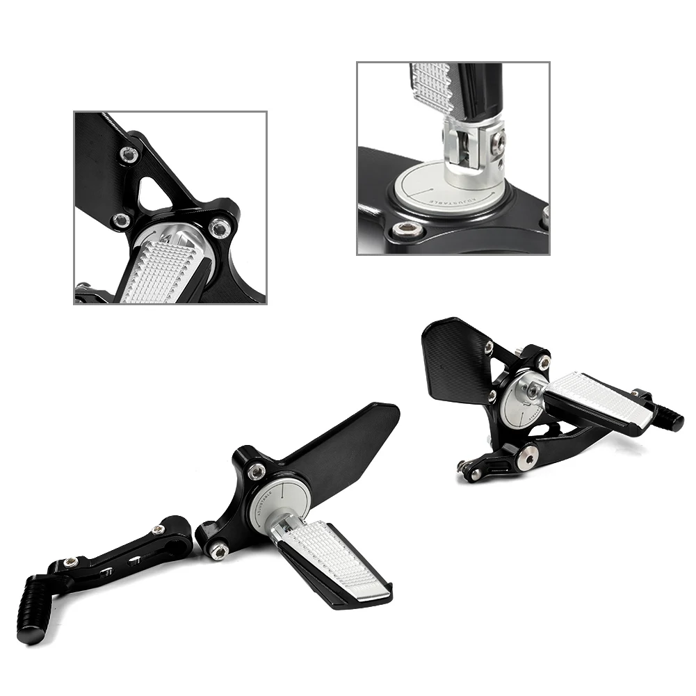 Motorbike Front Foot Shift Pedal Brake Lever Kit For BMW R NINE T 2021+ Models AluminumForRubber Black