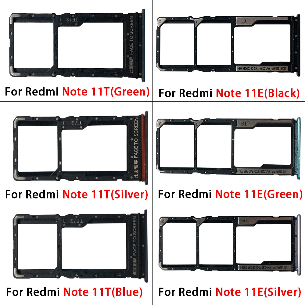 NEW For Xiaomi Redmi Note 11 Pro Plus 5G / Note 11E 11T SIM Card Holder Tray chip slot drawer Holder Adapter Socket