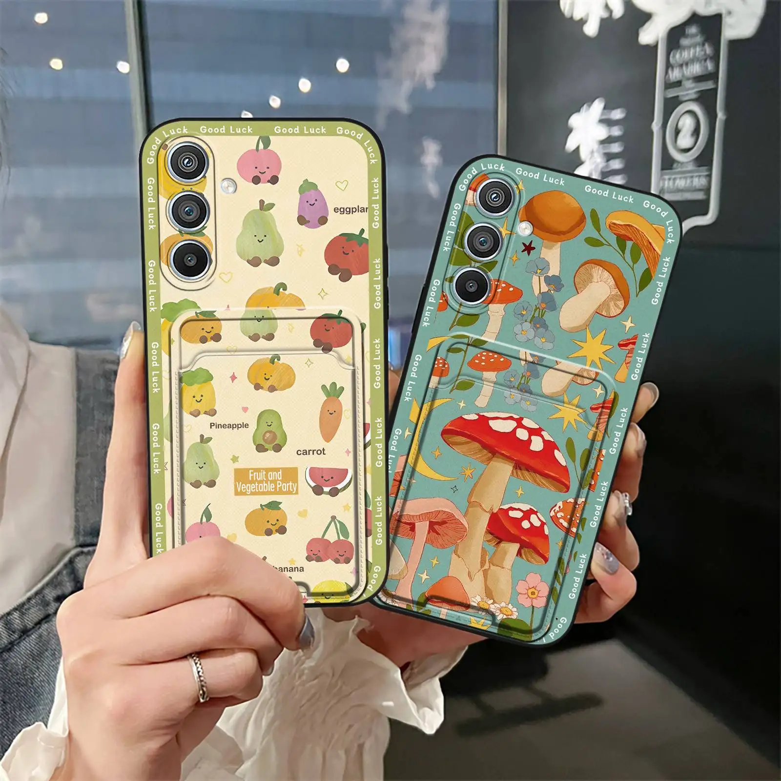 

Waterproof Soft case Phone Case For Samsung Galaxy S24 Cover Durable TPU Dirt-resistant Cartoon Shockproof Card sleeve