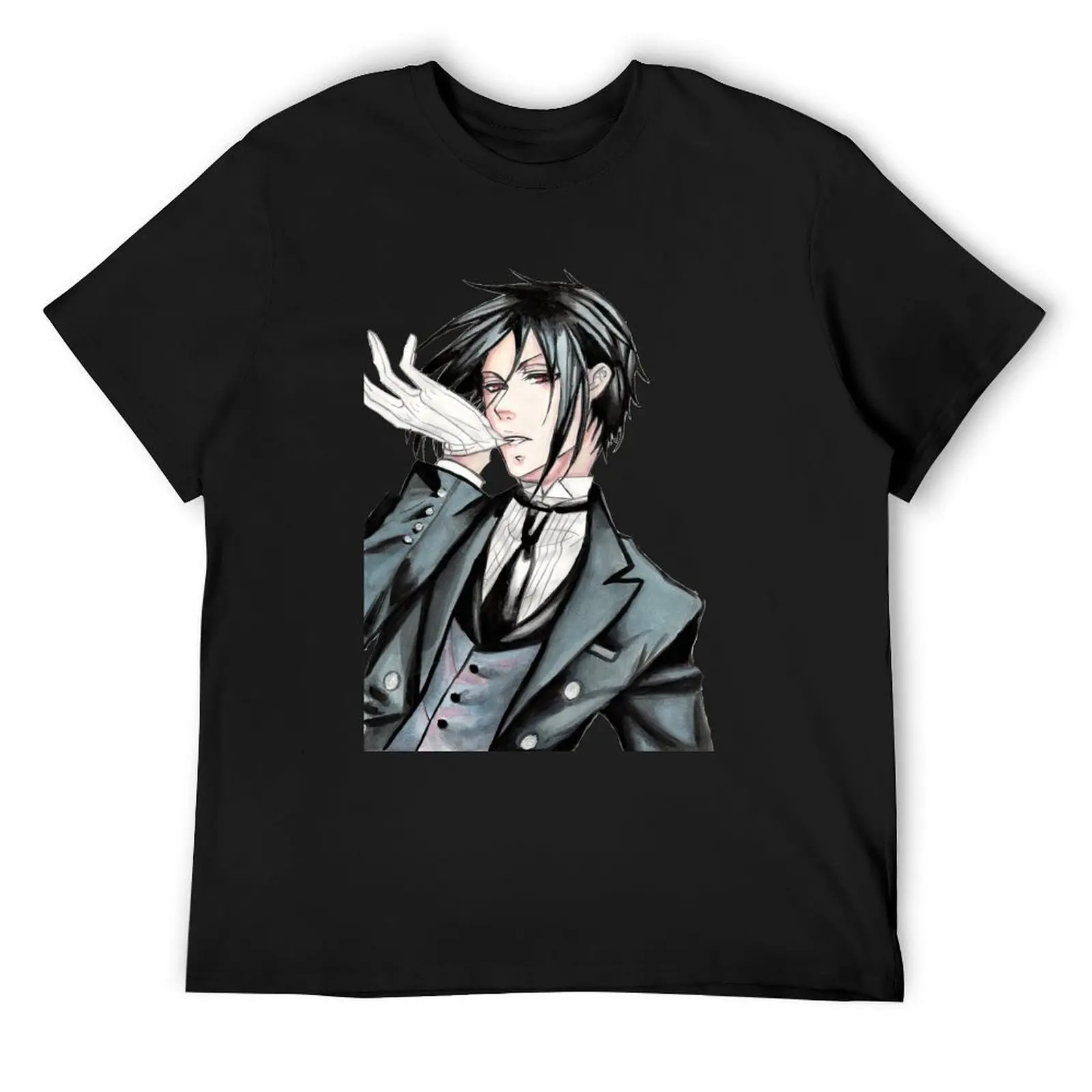 Sebastian (Black Butler) T-Shirt tees shirts graphic anime clothes men clothes