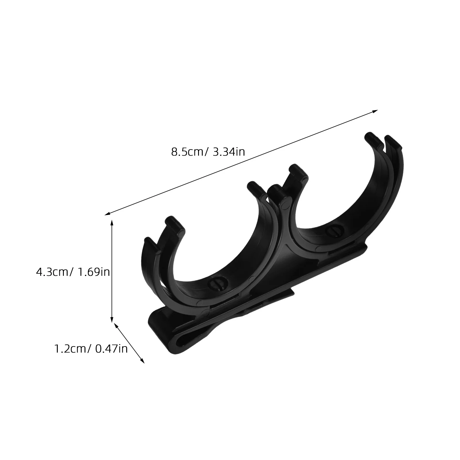 2 قطعة حامل كرة جولف مع مشبك قابل للدوران، تصميم قابل للطي، حامل كروي مزدوج، ملحق أساسي لممارسة الجولف #2