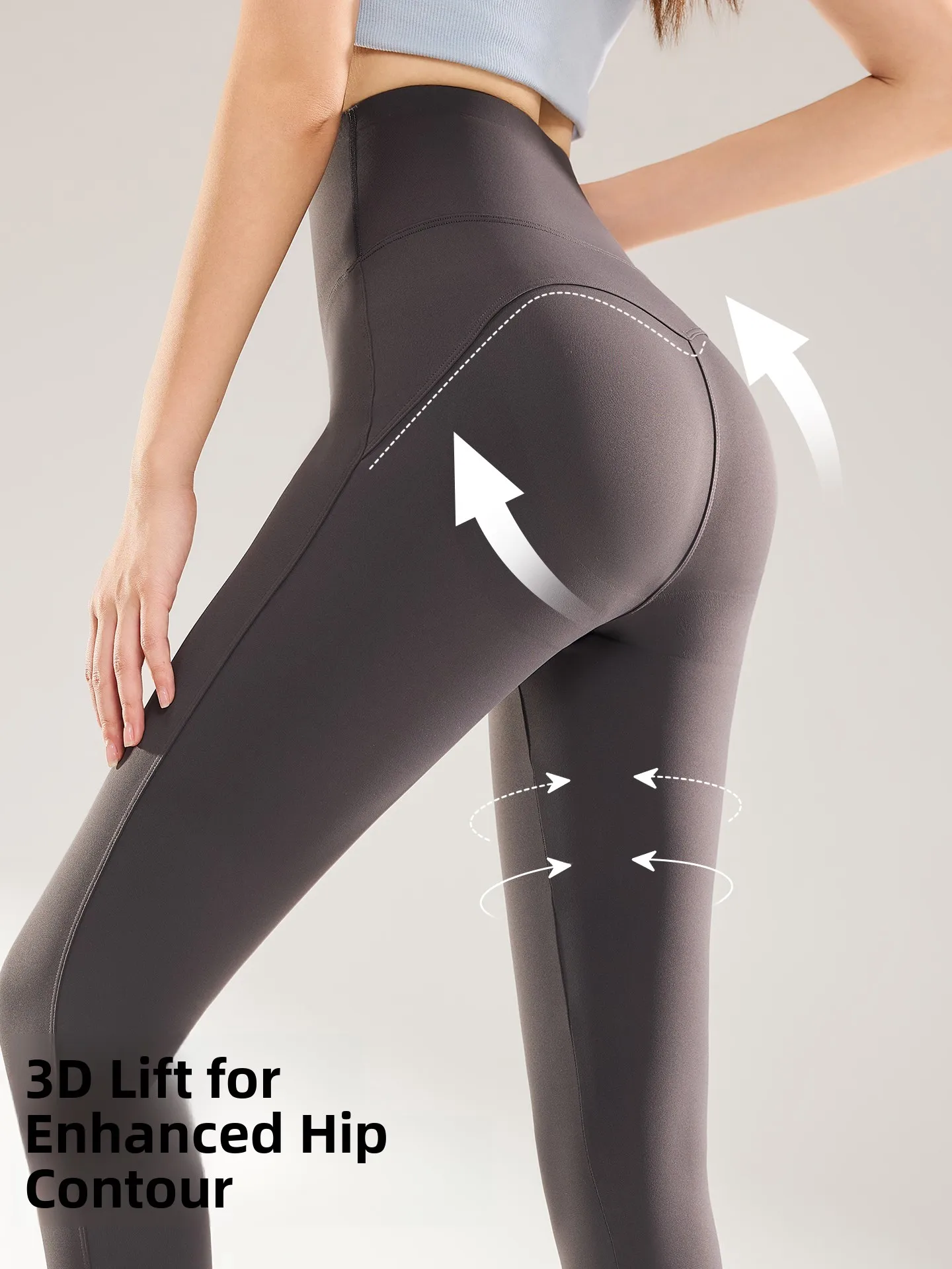 Elastische Yoga-Hose mit hoher Taille für Damen, bequem, hautstraffend, schlankmachend, hochelastische Nylon-Spandex-Fitn-Hose