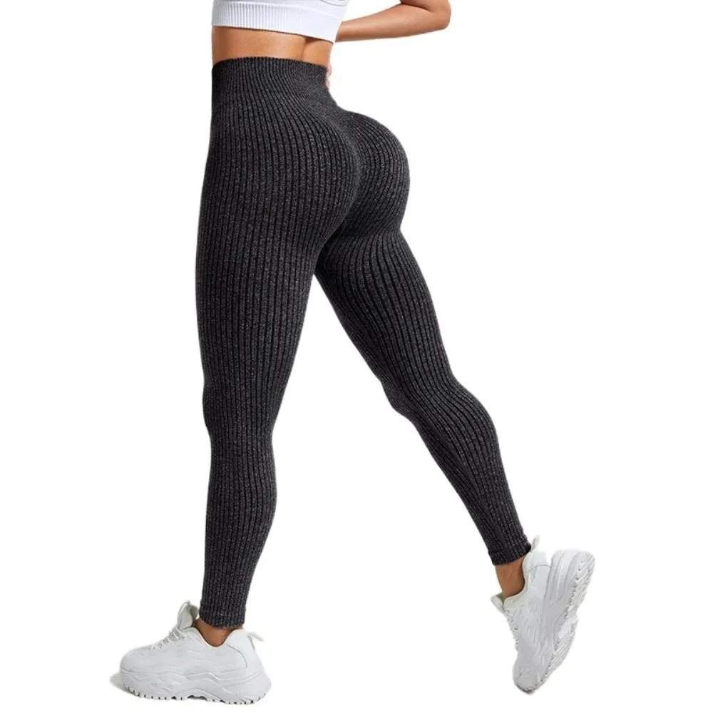 

Simple Fitness Women Yoga Long Pants High Waist Tummy Control Sports Running Pants Skinny Seamless Women Yoga Leggings Gym