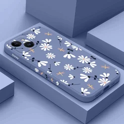 Daisies Fly Phone Case For iPhone 17 17 Air 16 15 14 13 12 11 Plus Pro Max Min Liquid Silicone Cover