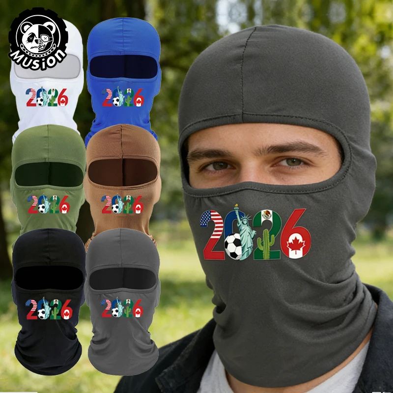 Musion Full Face Balaclava football Print Motorcycle Rider F