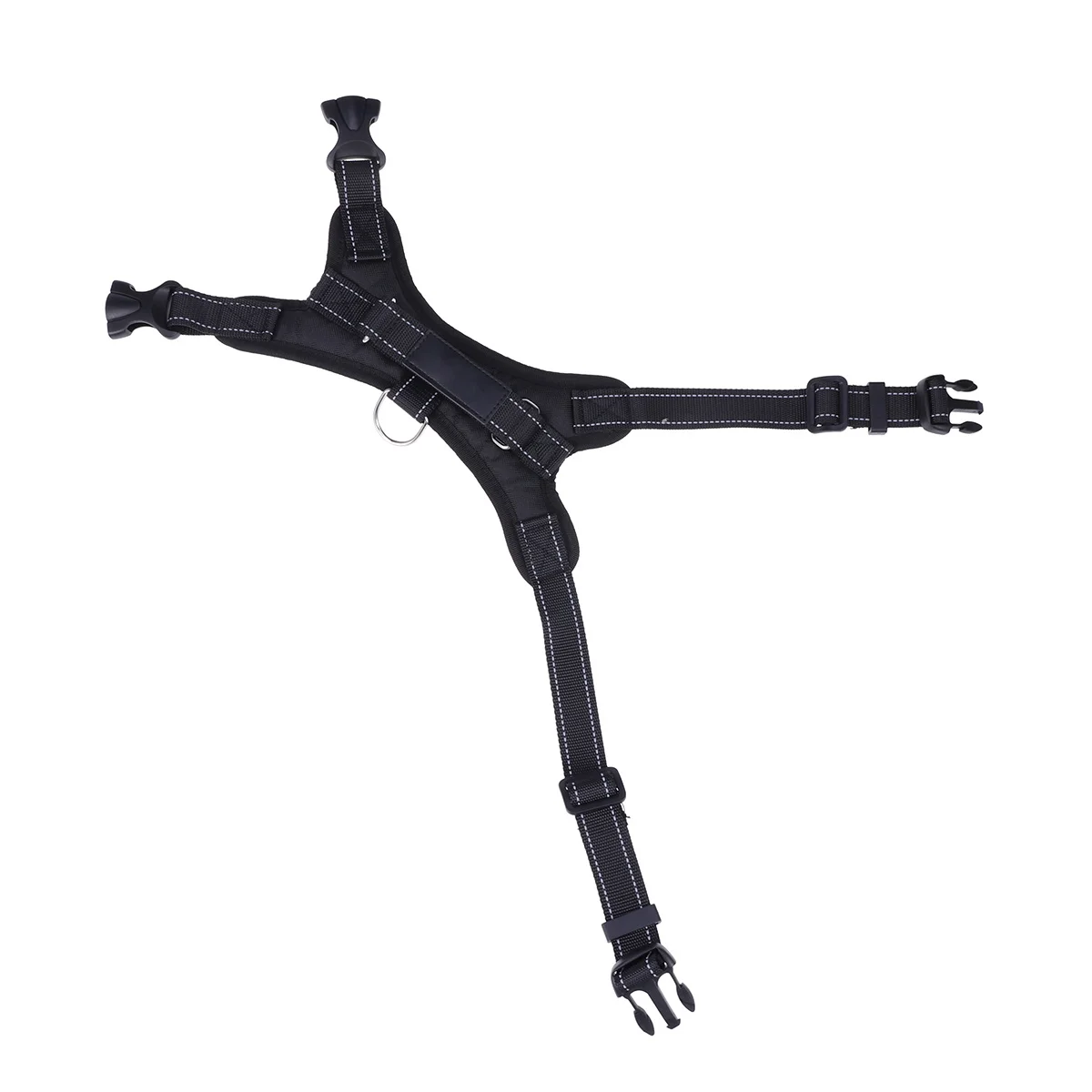 

Pet Harness Black S Size Oxford Cloth Dog Vest For Medium Large Dogs Quick-Release Buckle Puppy Walking Gear