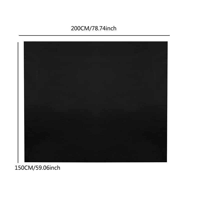 Removable 100% Light Blocking Darkest Window Cloth DIY Total Blackout Glass Privacy Darkening Window Tint Black Window Sticker images - 6