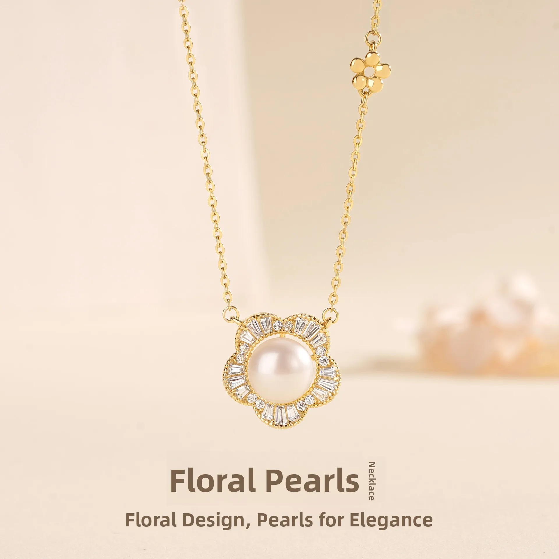 s925-sterling-silver-floral-pearl-necklace-women's-elegant-lightweight-luxury-birthday-gift-freshwater-pearl-flower-necklace