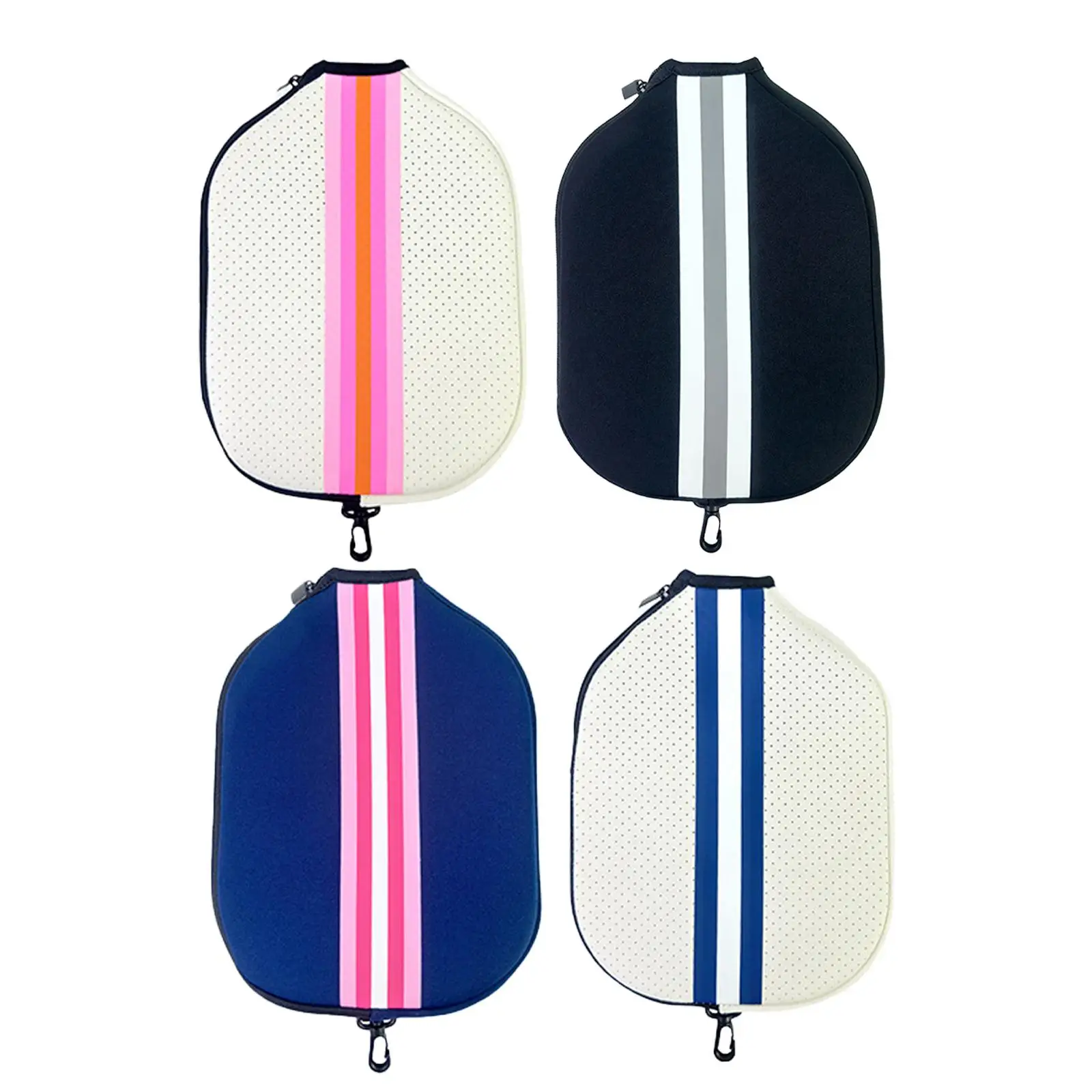 Pickleball Paddle Cover Zipper Shockproof with Hanging Hook Protect Your Paddle