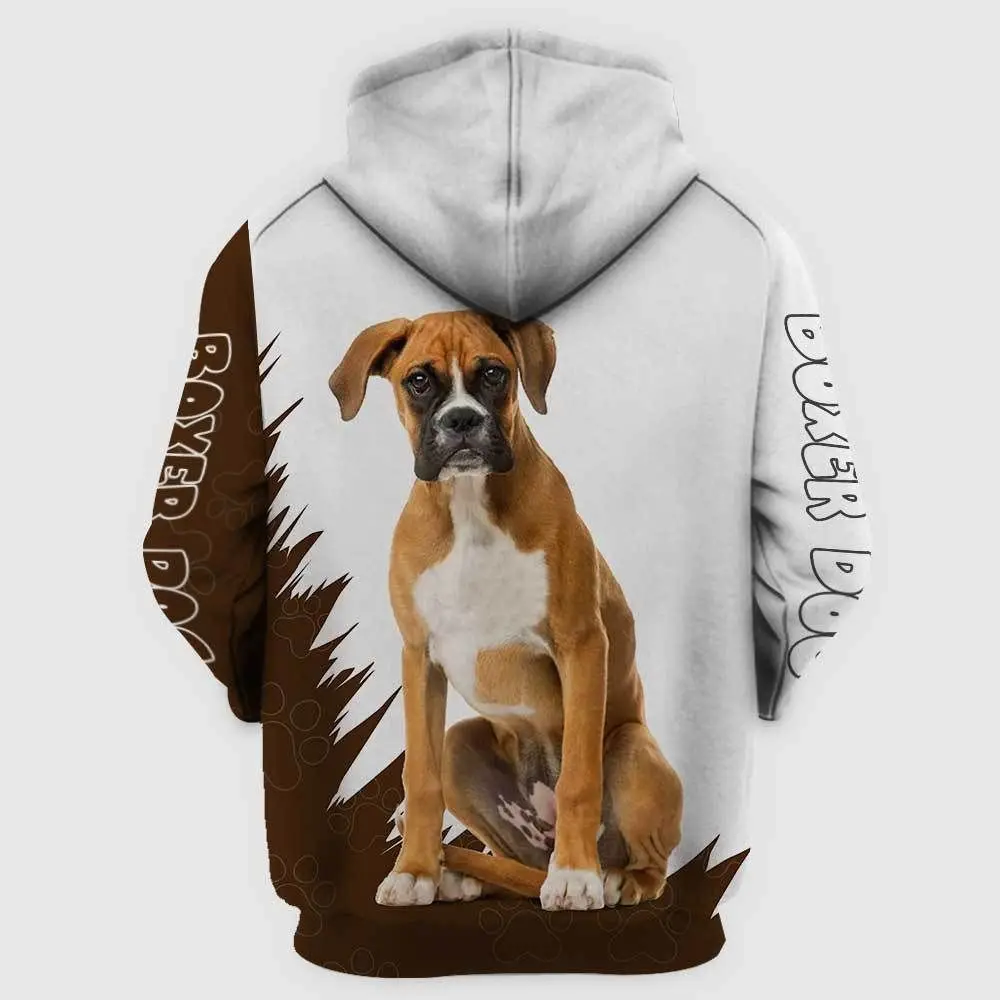 Boxer Dog Sunflower/French Bulldog 3D All Over Printed Hoodies Women For Men Pullovers Street Tracksuit Love Dog Gift