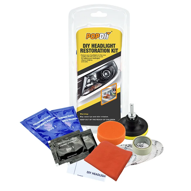 Car Headlight Restoration Polishing Kits Headlamp Repair Kits Car Light Polisher Cleaning Paste Car Paint Care Refurbish Agent