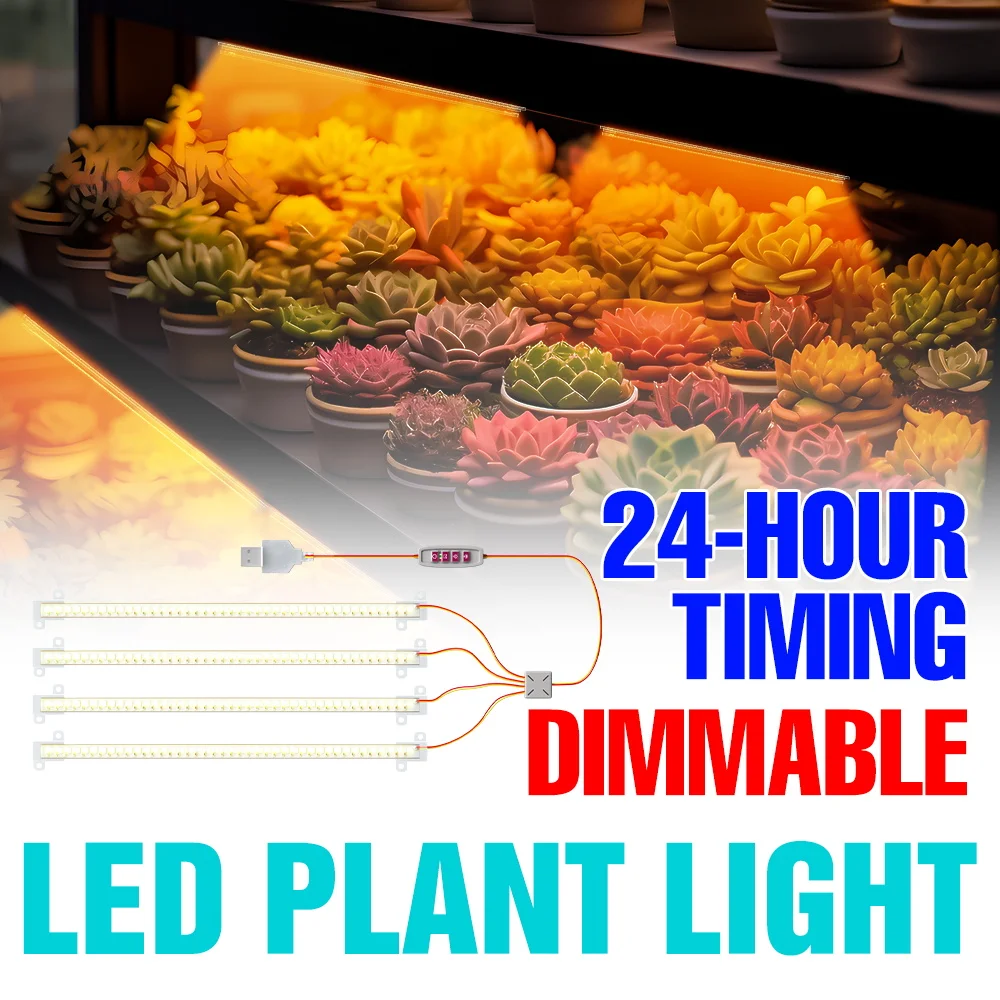 

5V Full Spectrum LED Grow Light USB Indoor Plant Cultivation Lamp Greenhouse Tent Seedings Hydroponic Potted Vegs Fill Lighting