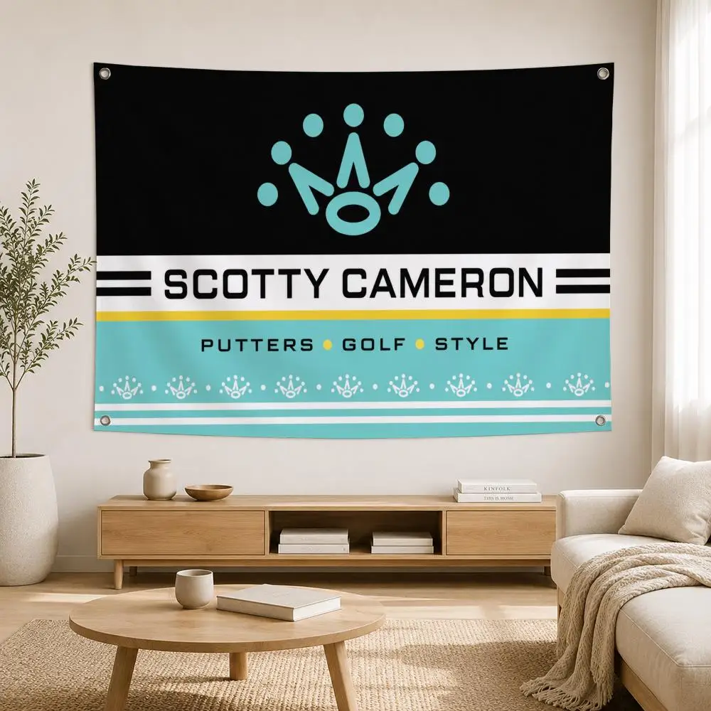 Marke Scotty Cameron Flags Home Yard & Garden Decor Banner – Wandfahne für den Innen- und Außenbereich – Detail 2