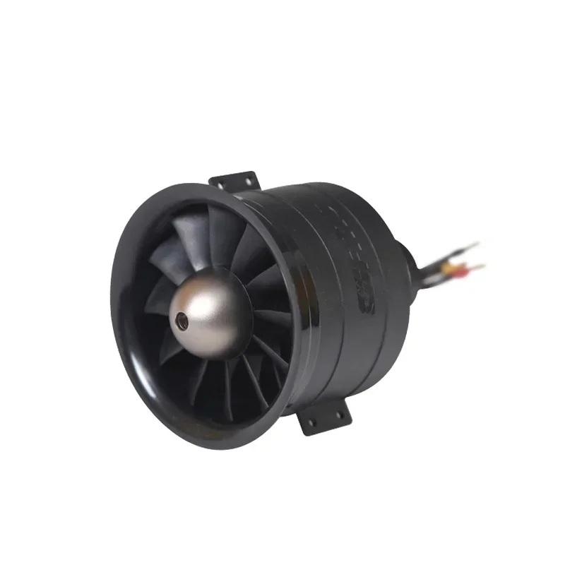 Fms 80mm 12 Blades Upgraded Model Airplane Parts Leaf Ducted Fan Power With Pack Inside Turn 6s 3280 Kv2100 Motor Culvert Fligh