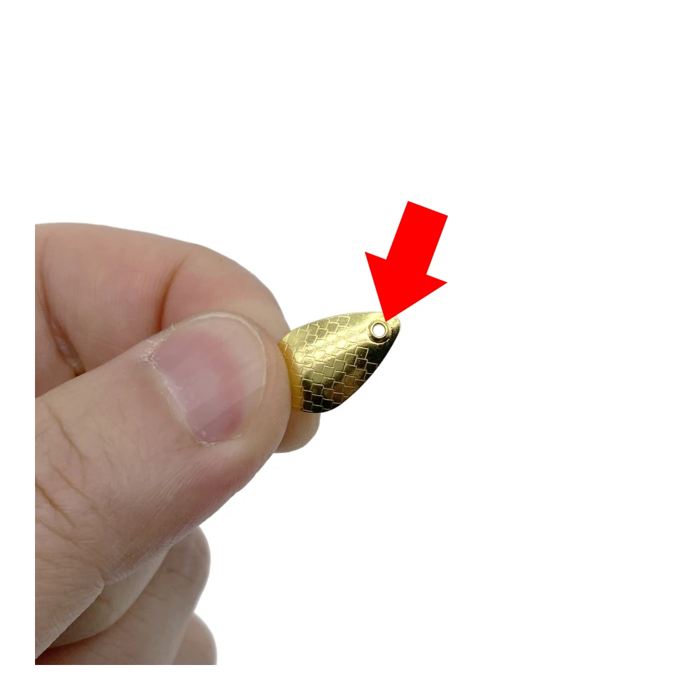 50Pcs Melon Sequins thickened fish scale sequins Horses mouth IOU Lure bait to rotate gold silver Fishing accessories