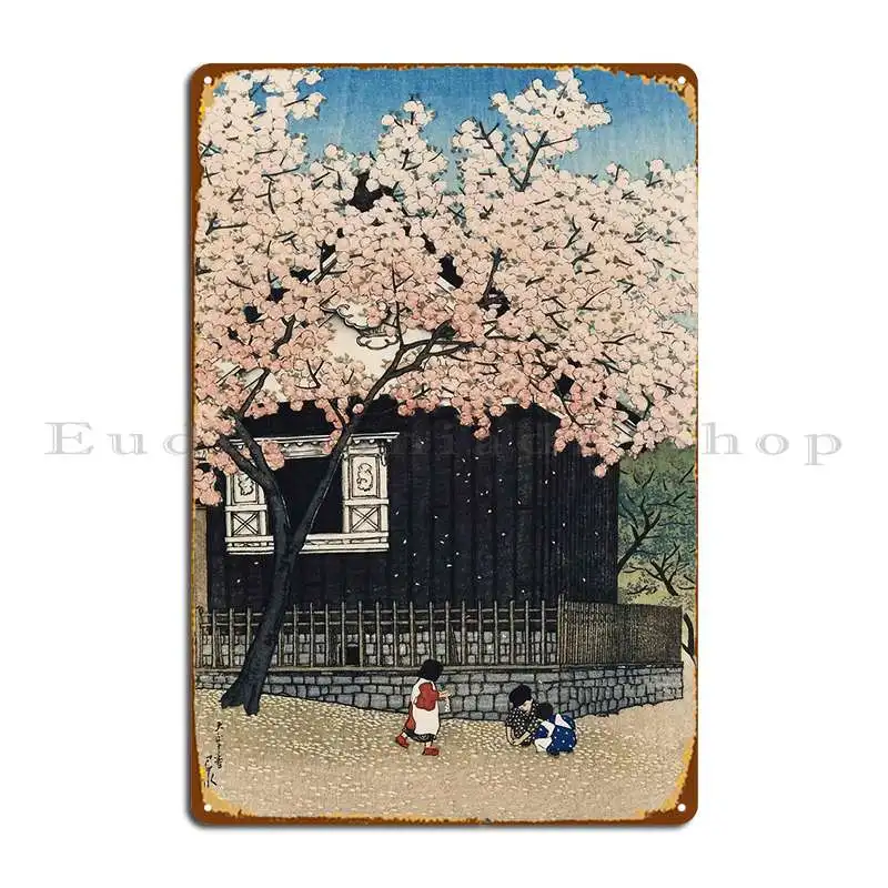 Kawase Hasui Wallpaper Metal Sign Cinema Pub Create Customized Club Tin Sign Poster