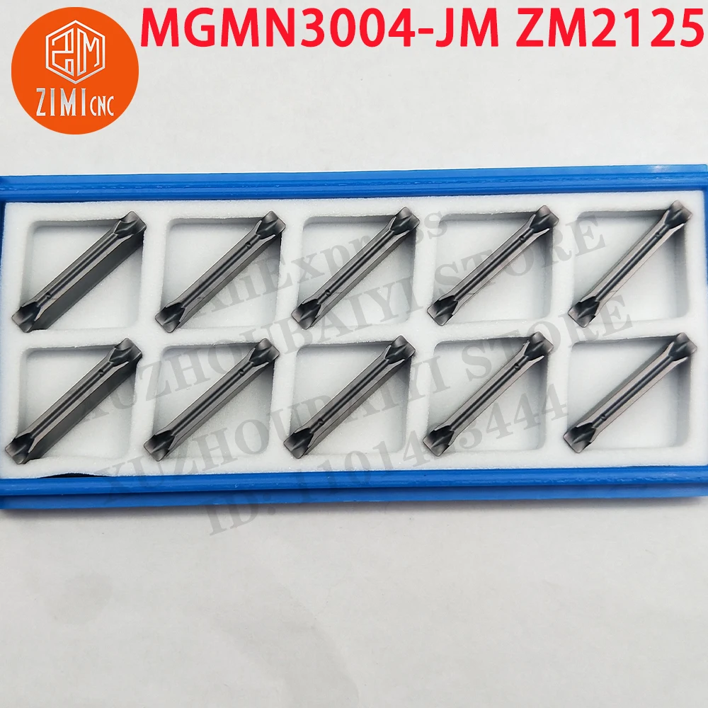 MGMN3004-JM ZM2125 MGMN3004-JM Grooving Inserts  metal lathe CNC Tools mechanical slotted inserts External Holder Cutting Tools