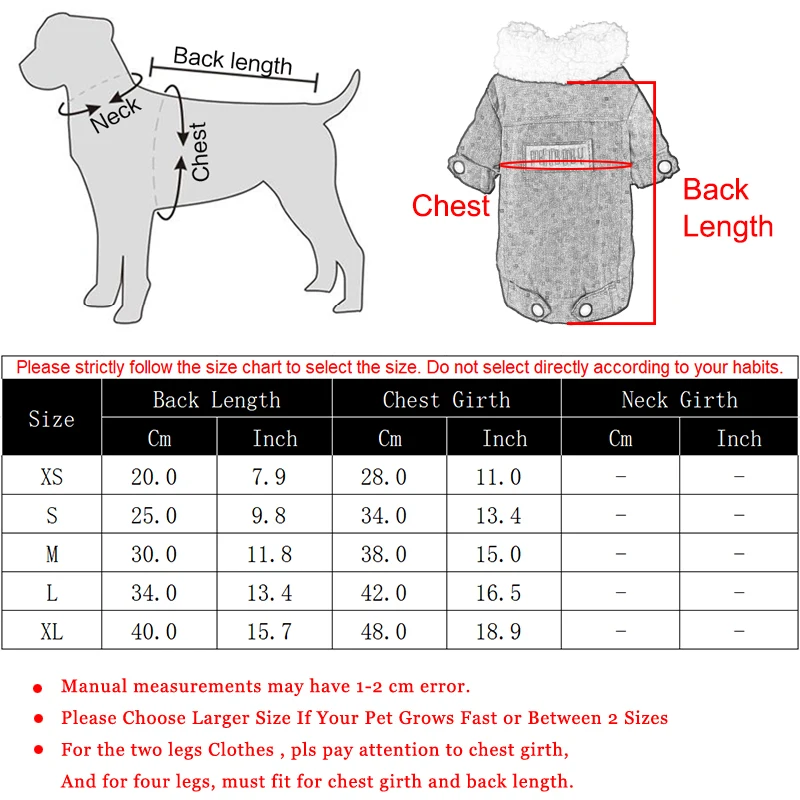 Thick Fleece Windproof Winter Pet Coat 3