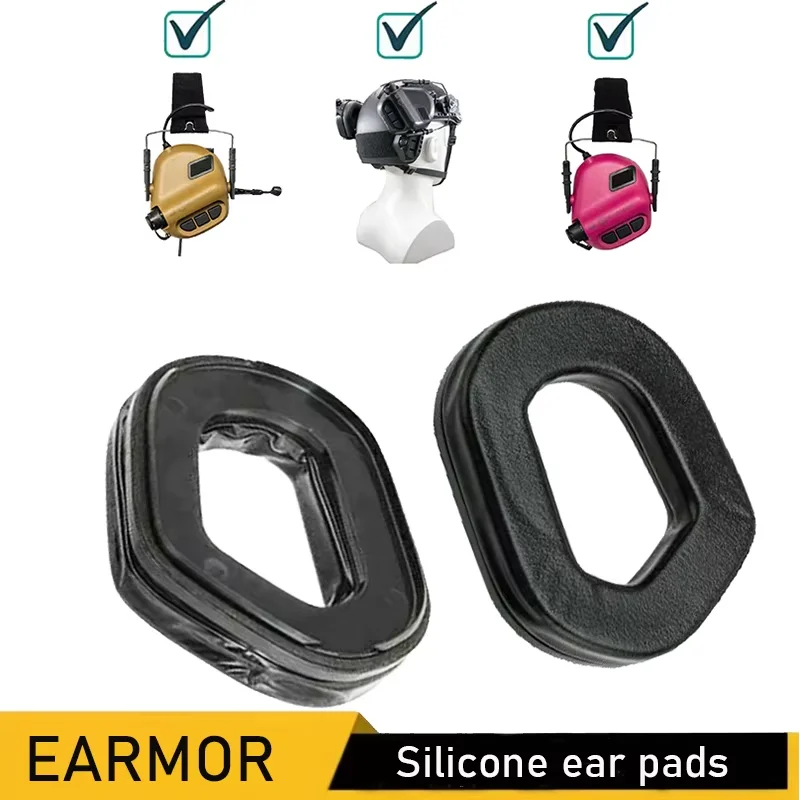 

EARMOR S03 Tactical Headset Replacement Ear Pads Silicone Headphone Accessories Compatible with M31/M32/M31H/M32H Headsets