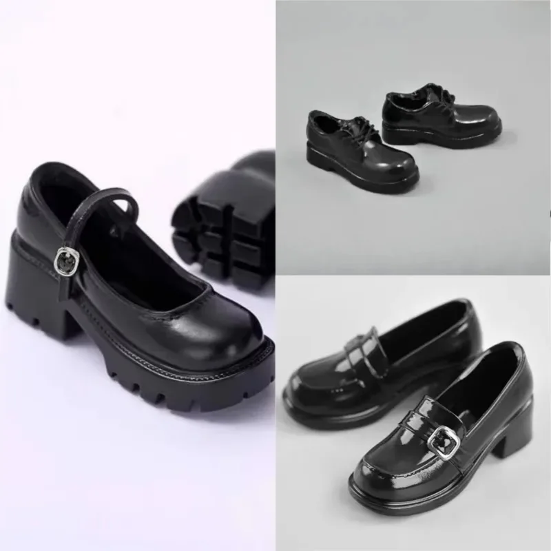 

1/6 Scale Black Hollow Lace Up Jk Shoes Student Shoes Boots Model for 12" Female Soldier Action Figure PH JIAOU Accessory