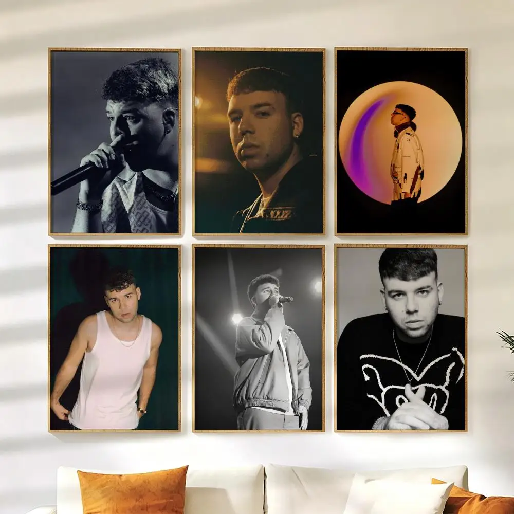 Rapper Q-Quevedo Poster Wall Stickers HD Painting Self Adhesive Art Decals for Bedroom Living Room Home Decor