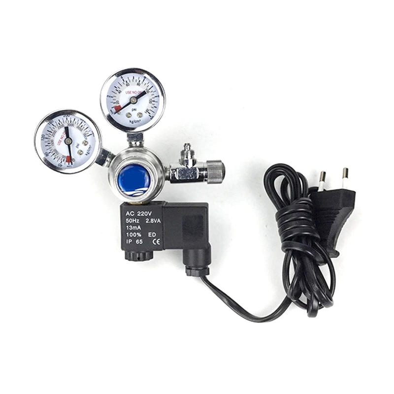 

AAAN-Single Stage Large Gauge CO2 Regulator Aquarium Accessories Fish Tank Aquarium Bubble Counter EU Plug