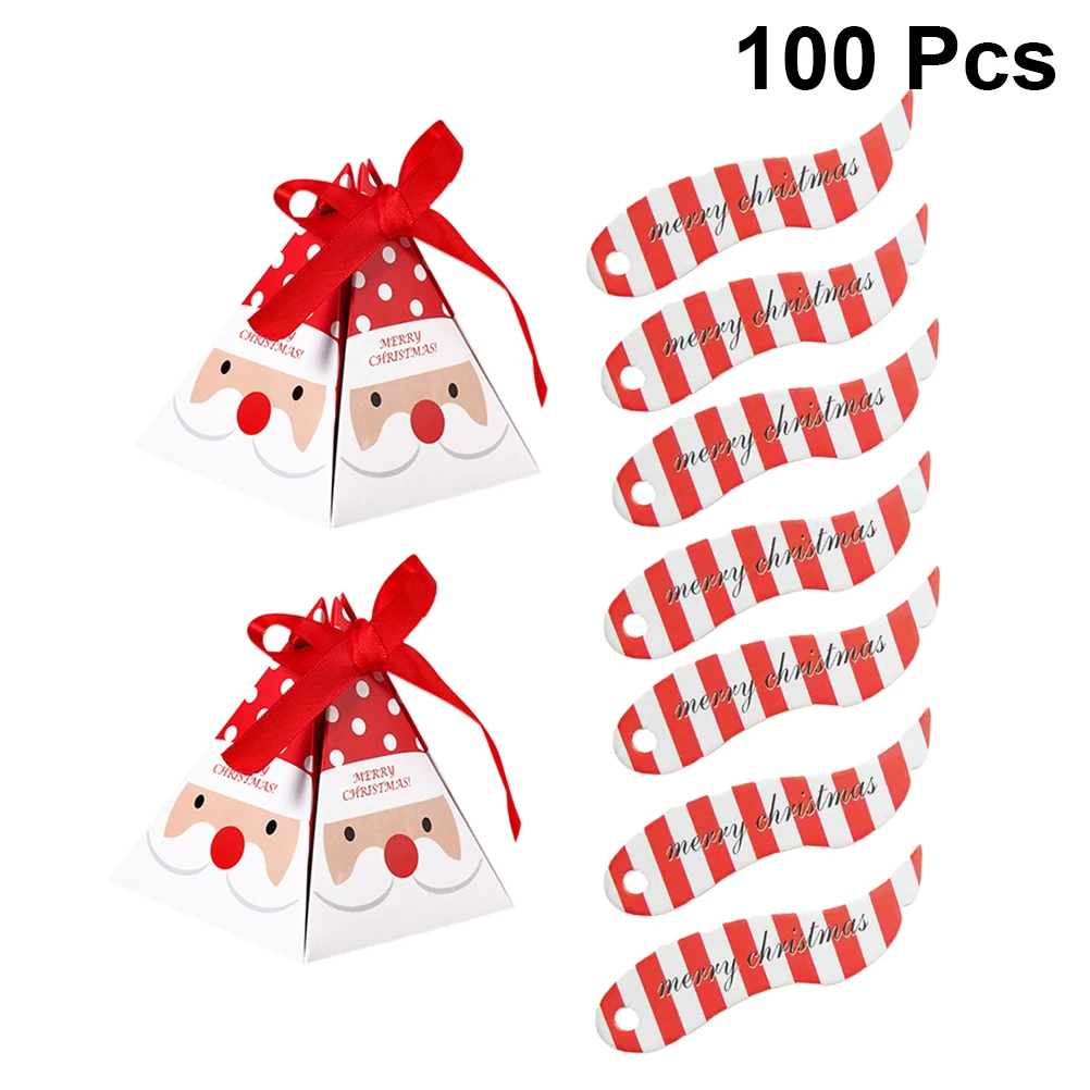 

Christmas Candy Box Pyramid Shaped Treat Kids Party Gift New Year Mermaid Theme Wedding Bridal Shower Decor Christmas for Party