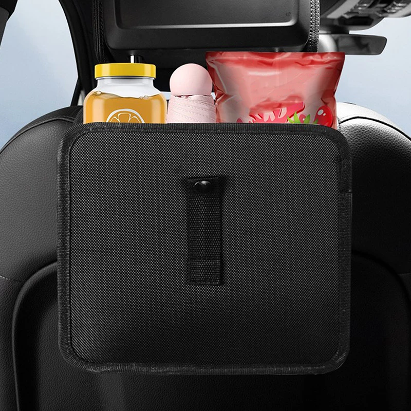 Car Mounted Garbage Bin Portable Hanging Garbage Basket Rear Storage Compartment Universal Waterproof Garbage Bin Storage Box