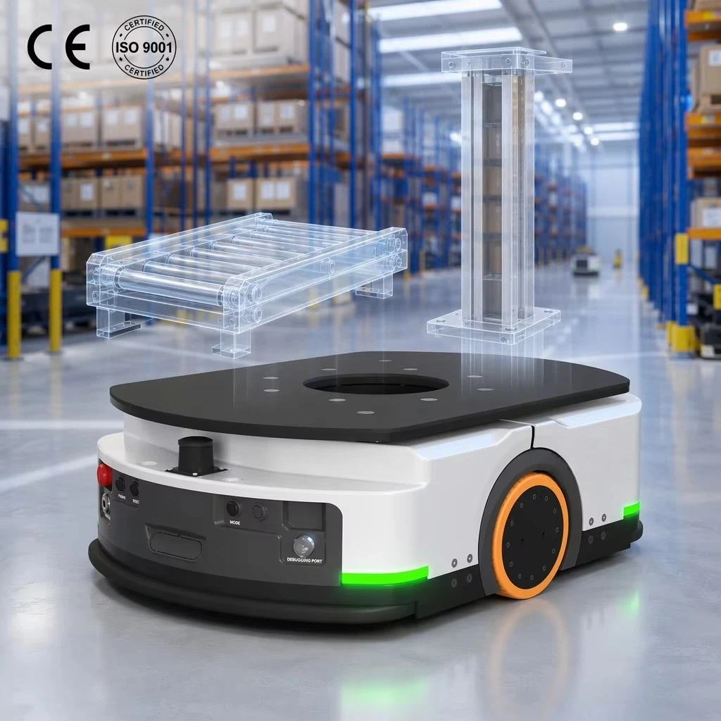 400kg Heavy Duty Logistics robot  SLAM Navigation AMR Autonomous Mobile Robot for Factory Line Side Material Handling