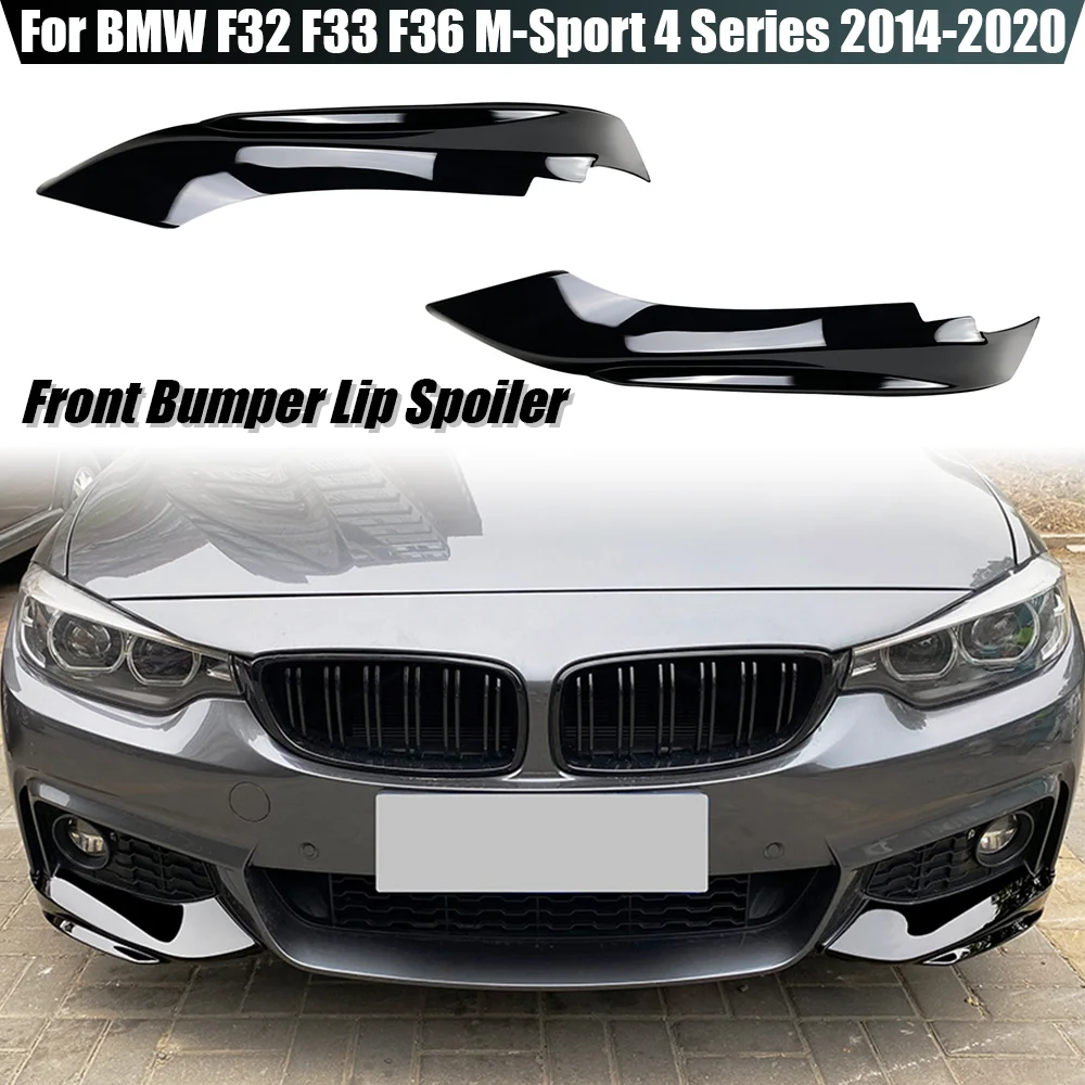 

Front Bumper Side Splitter Spoiler Kit MP Style Fog Lamp Cover For BMW F32 F33 F36 4 Series 2014-2020 M-Sport Car Styling