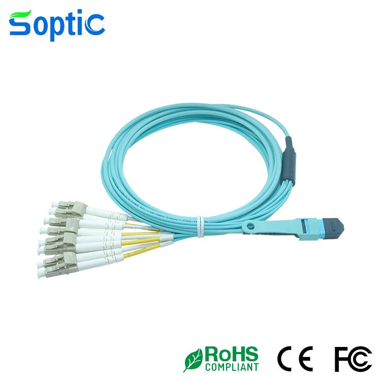 Fiber Patch Cord Female Multimode 12core MPO to LC fanout patch cord 3M