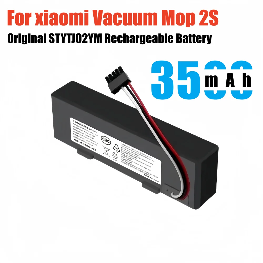 

STYTJ02YM Battery for Xiaomi Mop Pro P 2S S12 Yunmi MVVC01 Haier JX37 Wyze WVCR200S Conga 3290 3390 Robot Vacuum Cleaner