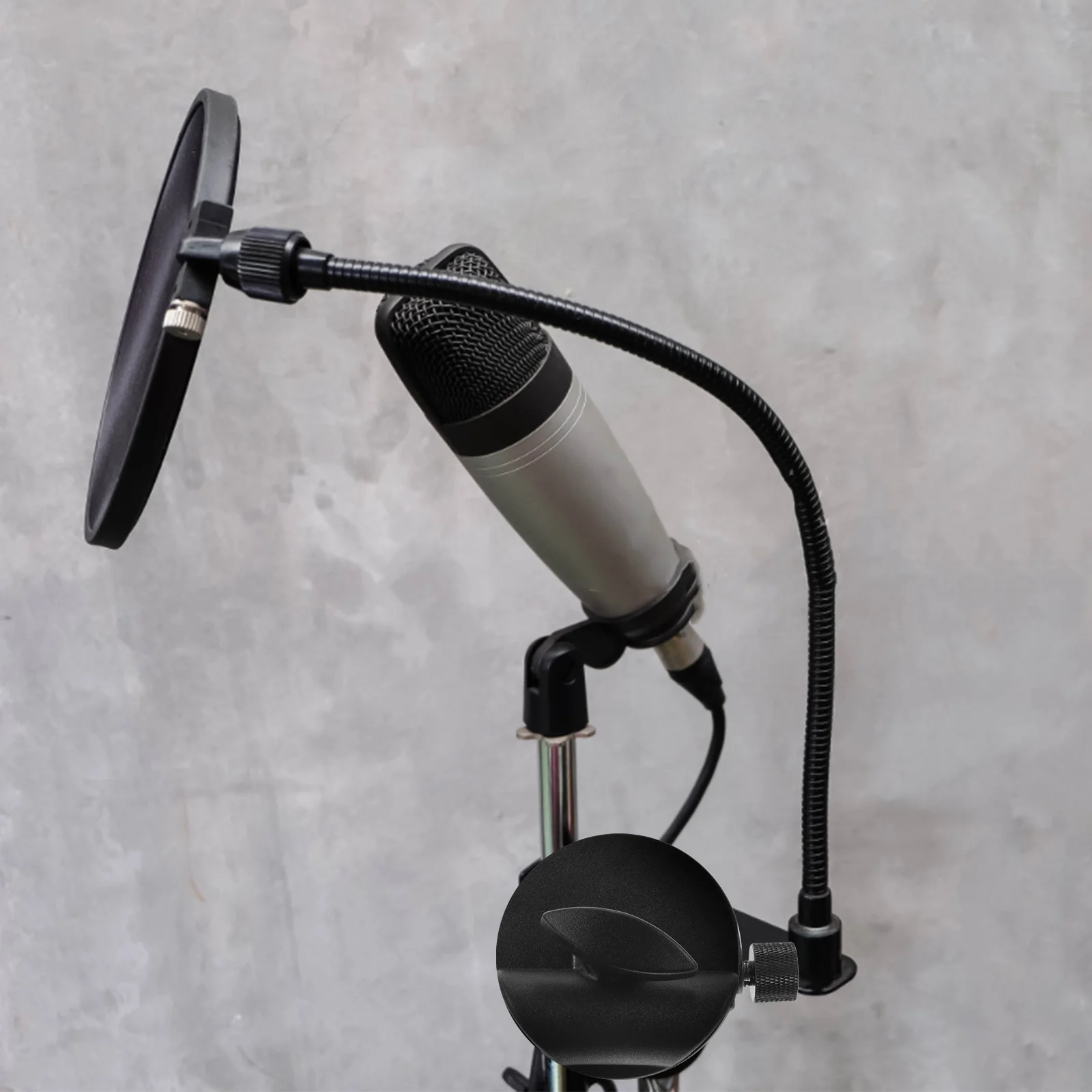 

Mic Stand Holder Mount Screw Adapter Clip Converter Nut Clamp for Microphone Metal Tripod