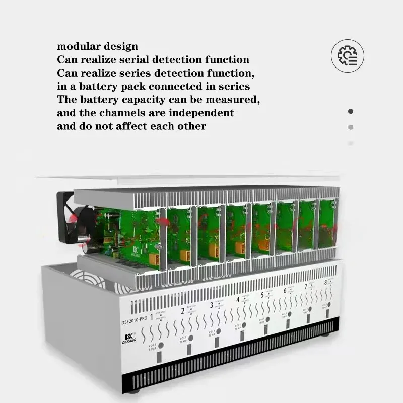 8-channels 10A Ni-MH lithium battery charge and discharge/capacity test/capacity balance repair instrument for DT2010