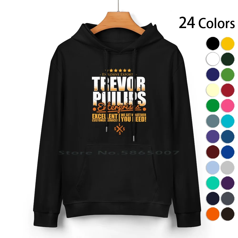 

Толстовка с капюшоном Trevor Philips Enterprises, свитер из чистого хлопка, 24 цвета, Trevor Philips Enterprises Trevor 5 V Micheal Frank Yee