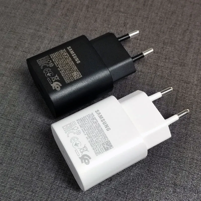 For Samsung 25W Super Fast Charger Adapter For Galaxy Z Flip Fold 6 5 4 3 2 S20 S21 S22 S23 S24 Note 20 Ultra 10 Plus FE A55 A35