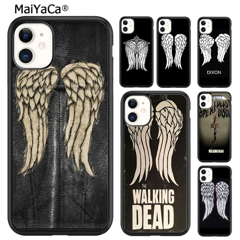 MaiYaCa Daryl Dixon Walking Dead Wings Phone Case For iPhone 16 15 SE2020 6 7 8 plus 11 12 mini 13 14 pro max  coque