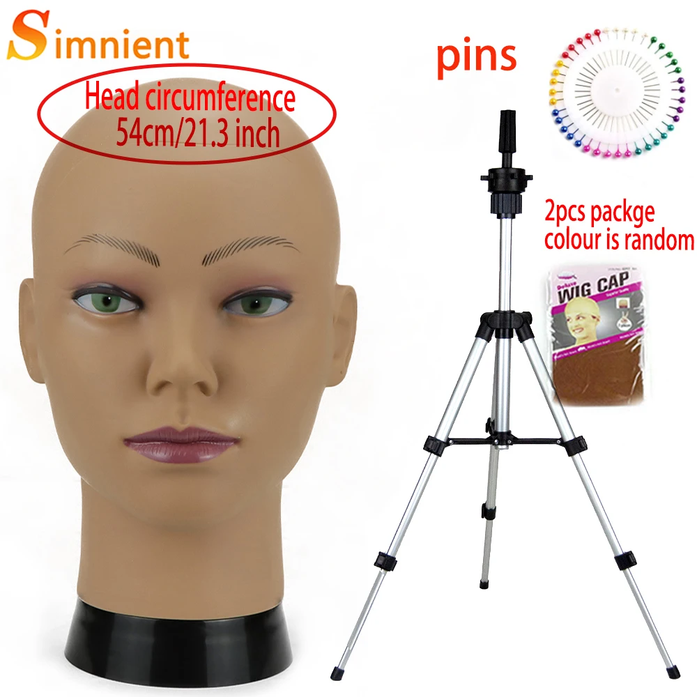 Mannequin Head With Tripod For Making Wig Hat Glasses Mask Display Cosmetology Manikin Head For Makeup Practice Wig Install Kit