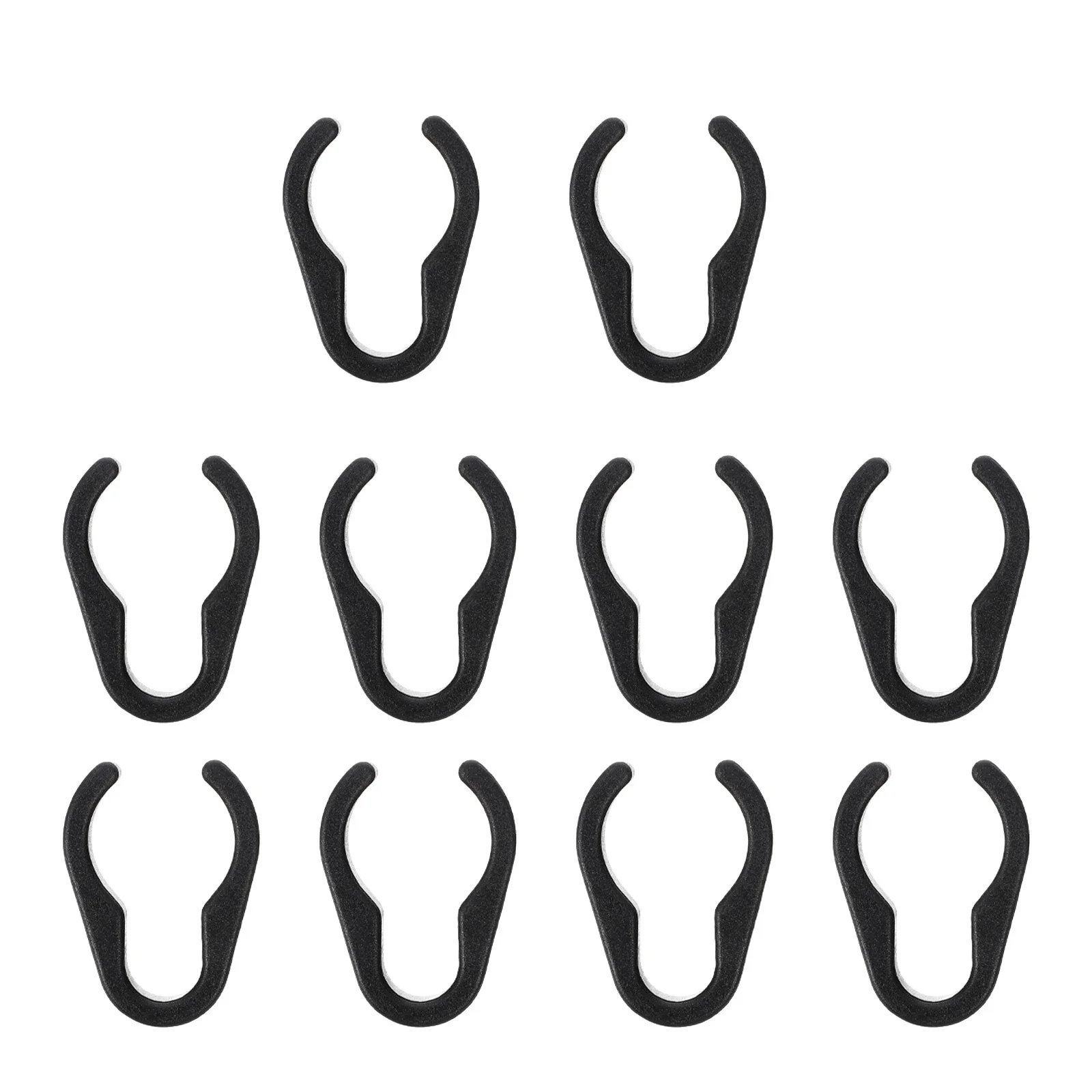 10 قطعة كابل ميكروفون تخزين كليب دائم البلاستيك حامل الميكروفون المنظم تصميم بسيط منظم الكابلات مقاطع بلاستيكية مشبك الحبل