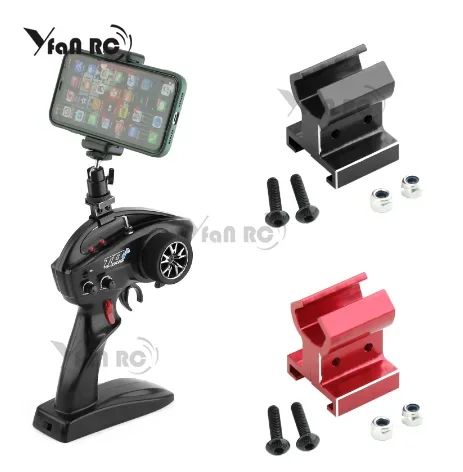 Metal Transmitter Phone Holder for  TRX4 TRX6 E-Revo Slash RUSTLER T-Maxx E-Maxx RC Car Upgrade Parts