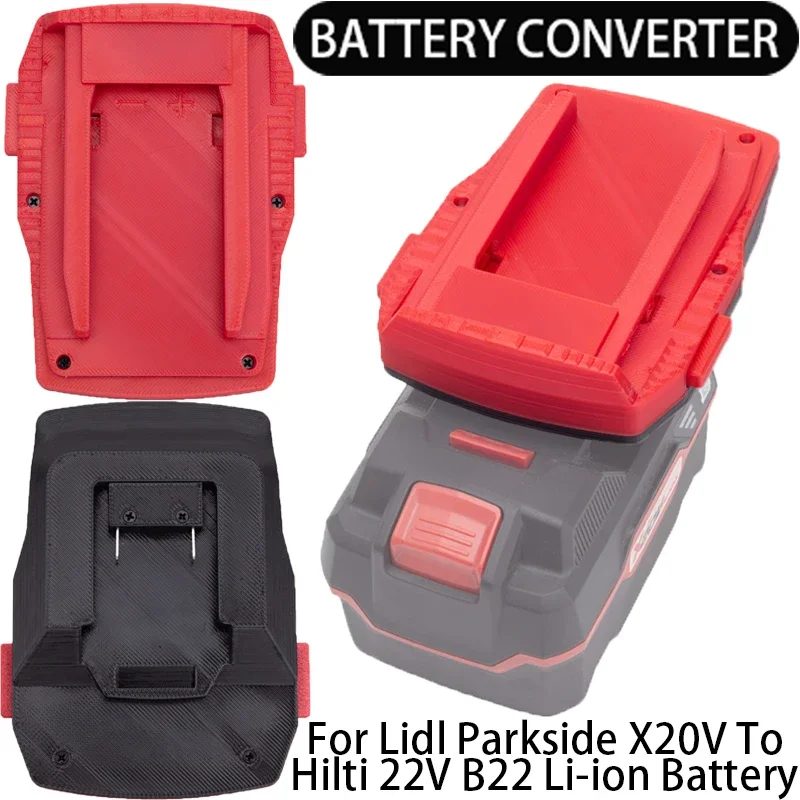 Battery Adapter for Hilti 22V B22 CPC Li-Ion Tool Converter for Lidl Parkside X20V Li-Ion Battery Adapter Power Tool Accessory