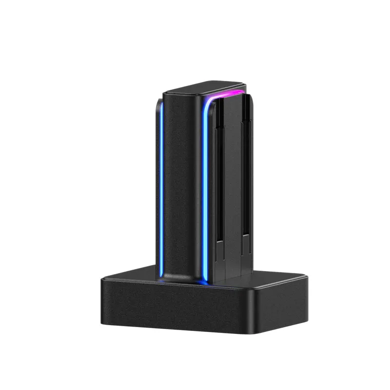 

Charging Base OLED Four-handle Charging Base For NS Switch JoyCon With RGB Colored Lights Slide-in Fast Charging Non-slip Base