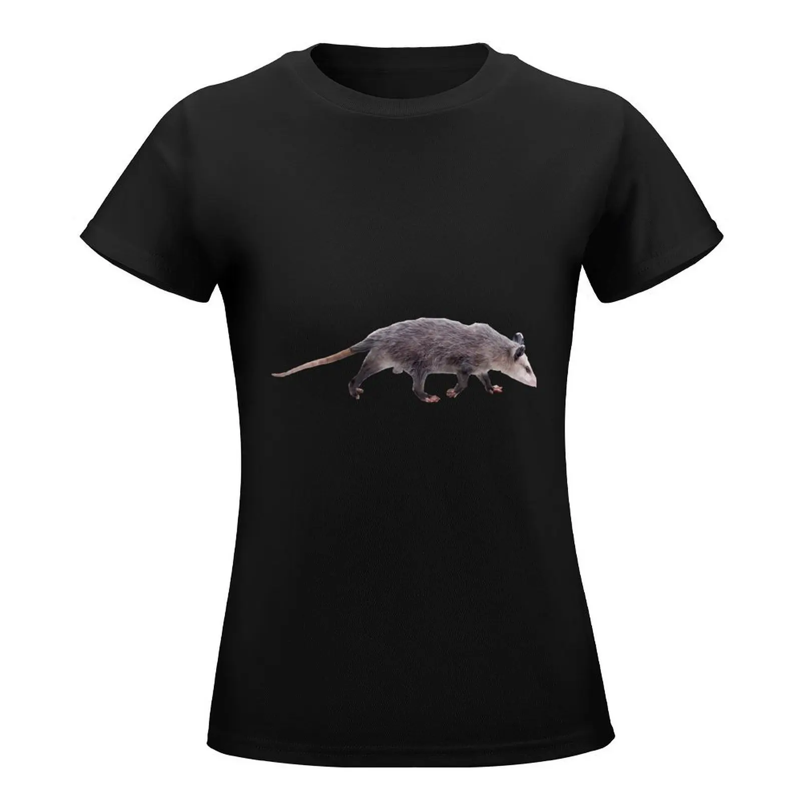 possum walk T-Shirt tops graphics workout shirts for Women loose fit