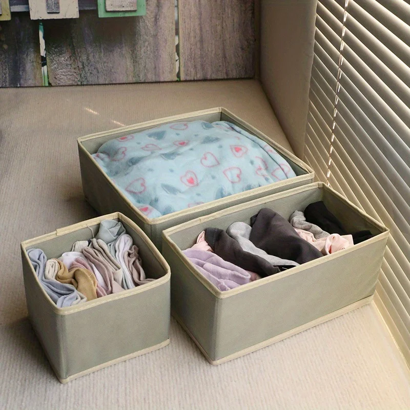 Washable Non-woven Fabric Storage Box,Uncovered Drawer Small Box,Folding Small-sized Storage Box,Suitable for Home Wardrobe