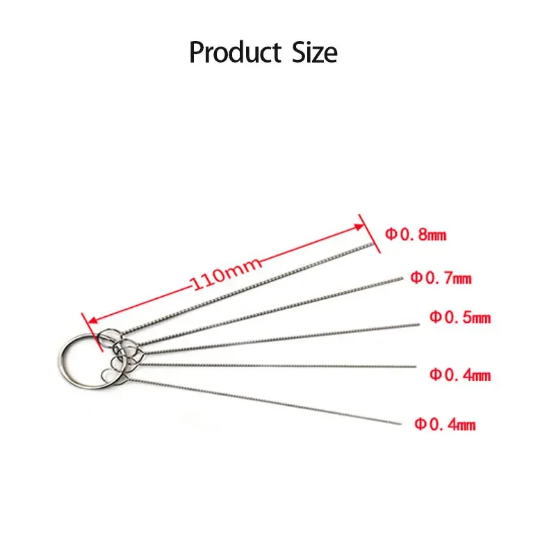 5/10PCS Stainless Steel Needle Set Electronic Circuit Through Hole Needle Desoldering Welding Car Spray Gun Detailing Cleaning