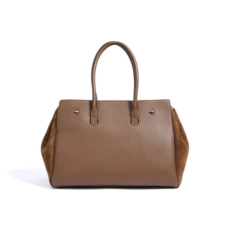 موضة سعة كبيرة المرأة Forsted جلد البقر حقائب كتف مصمم سستة حقيبة يد عالية الجودة حقيبة يد جلدية أصلية تخفيف حقيبة #2