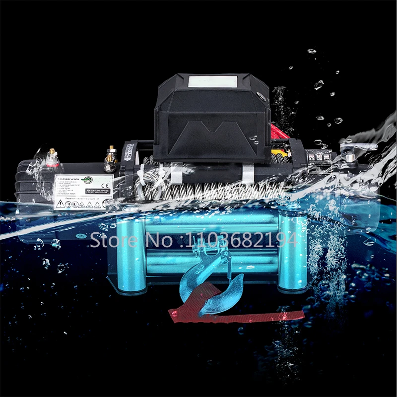 4WD Winch 12000 lbs 12v Waterproof Electric Frosted Winch Factory Price 5t Electric Winch