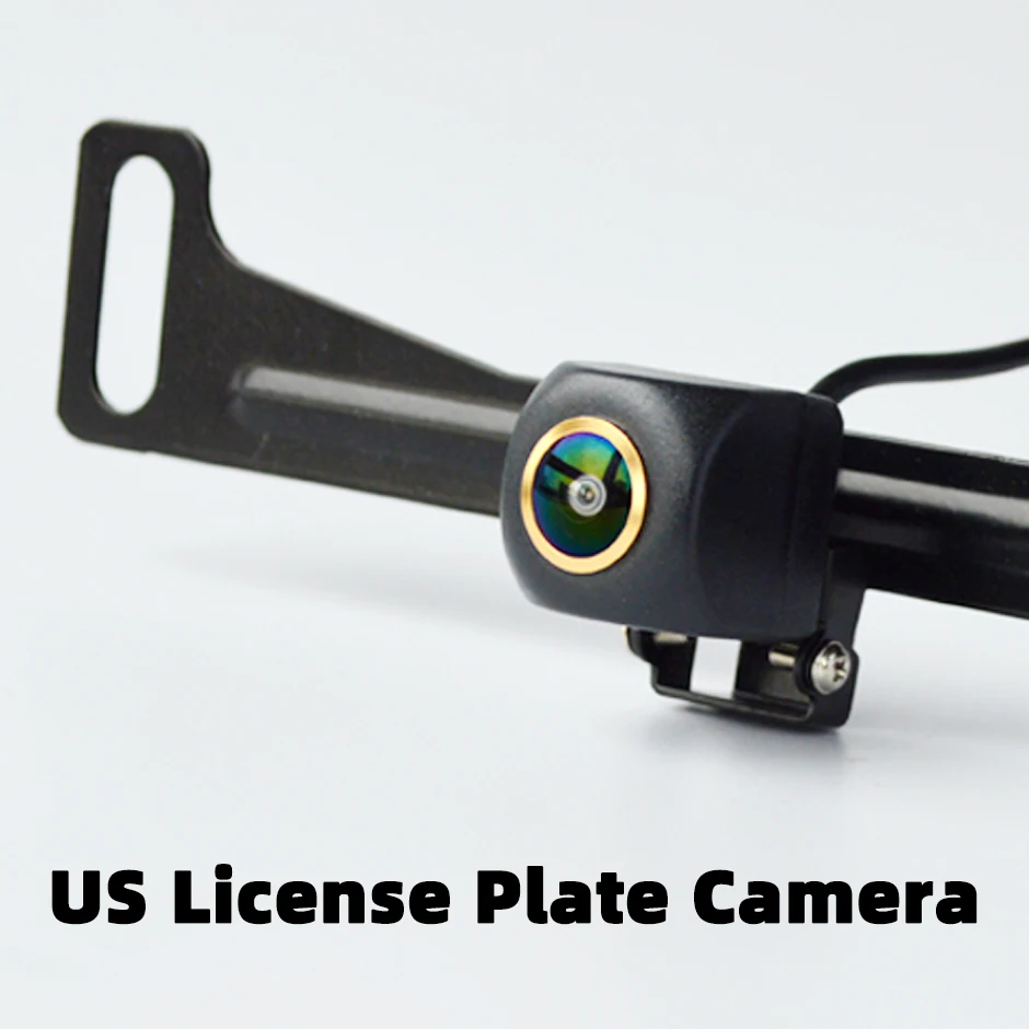 QXNY HD US License Plate Backup Camera Rear View Cam Mounted 170 Degree AHD 720P or 1080P Reverse Parking for Car Vehicle