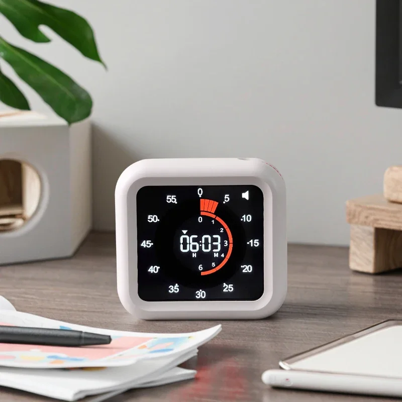 Custom Brand Max 11H 59M Rechargeable Countdown Timer Plastic Magnetic Digital Visual Display Timers Kitchen Classroom Learning
